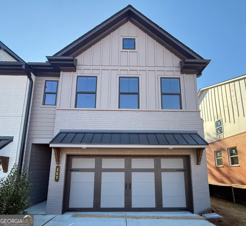 a front view of a house with balcony
