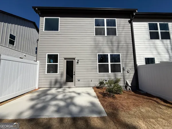 a backyard of a house