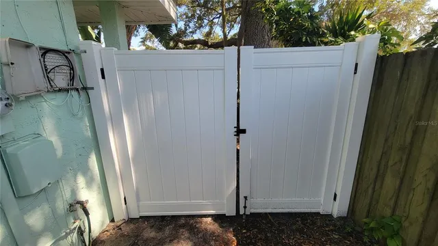 a view of small yard