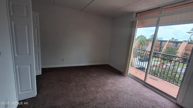 a view of a room with window