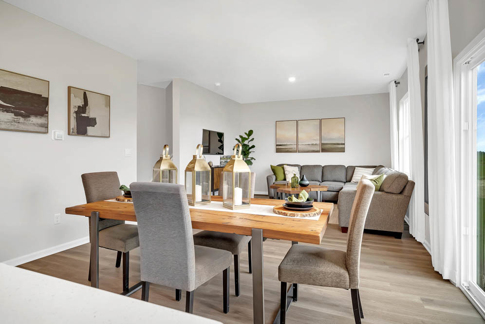 402 Arbor Ridge Court Hampshire, IL 60140 - Photo 12 of 47 a view of a dining room with furniture and wooden floor