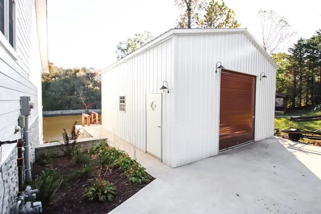 a living room with furniture fireplace and flat screen tv
