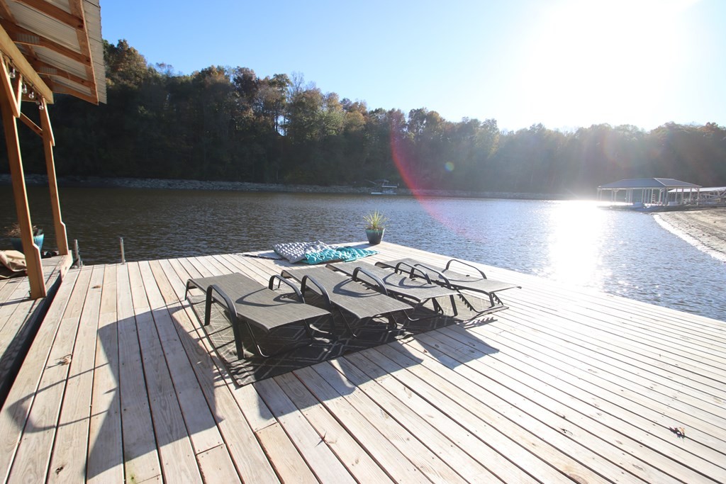 608 Lakeview Road Walling, TN 38587 - Photo 55 of 68 a view of a balcony with wooden floor and outdoor space