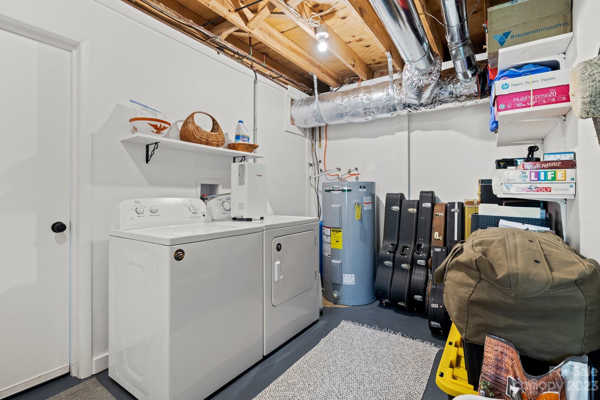 316 Rules Run Road Clyde, NC 28721 - Photo 38 of 47 a utility room with dryer and washer