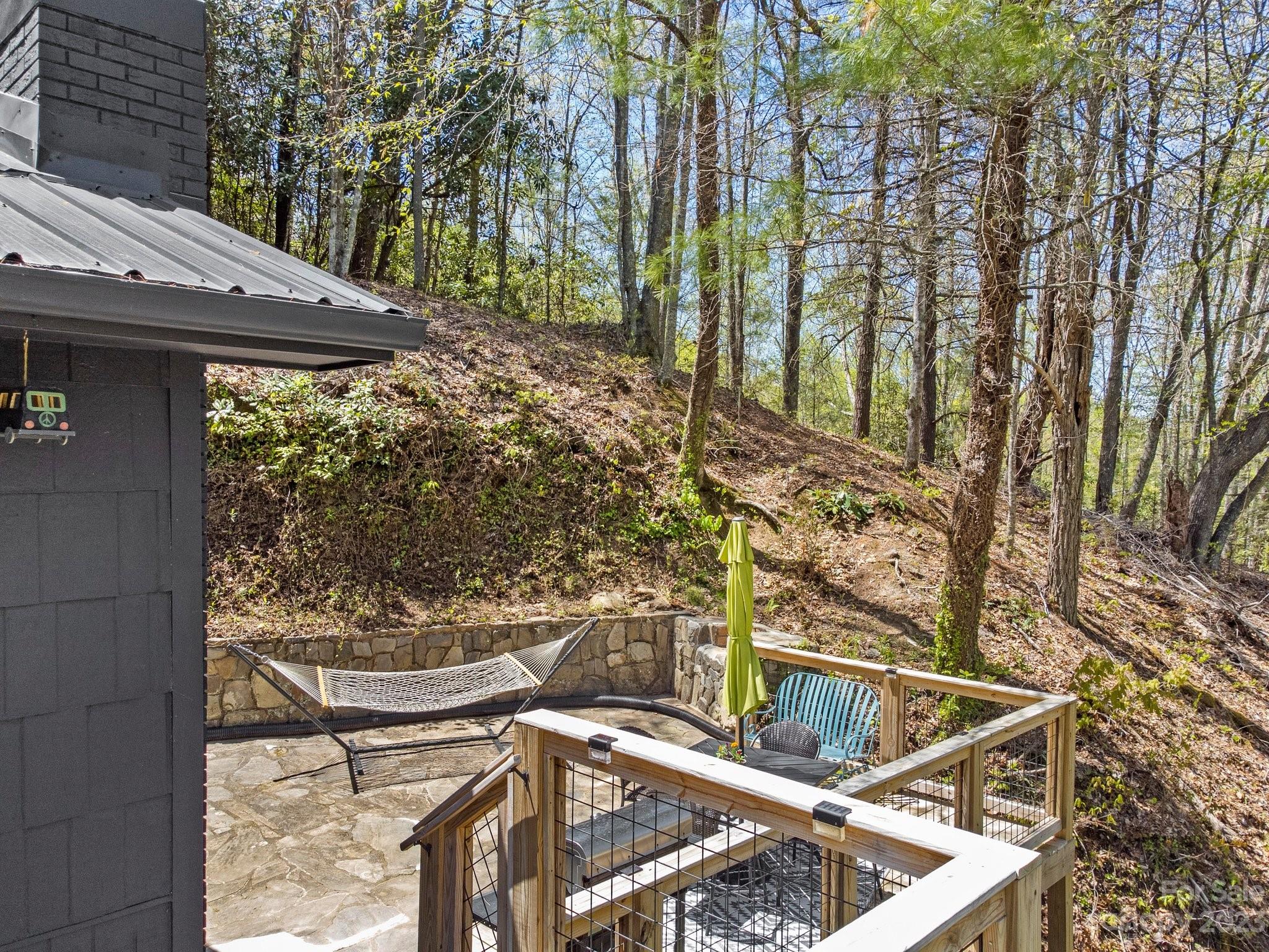 316 Rules Run Road Clyde, NC 28721 - Photo 41 of 47 a view of balcony with two trees