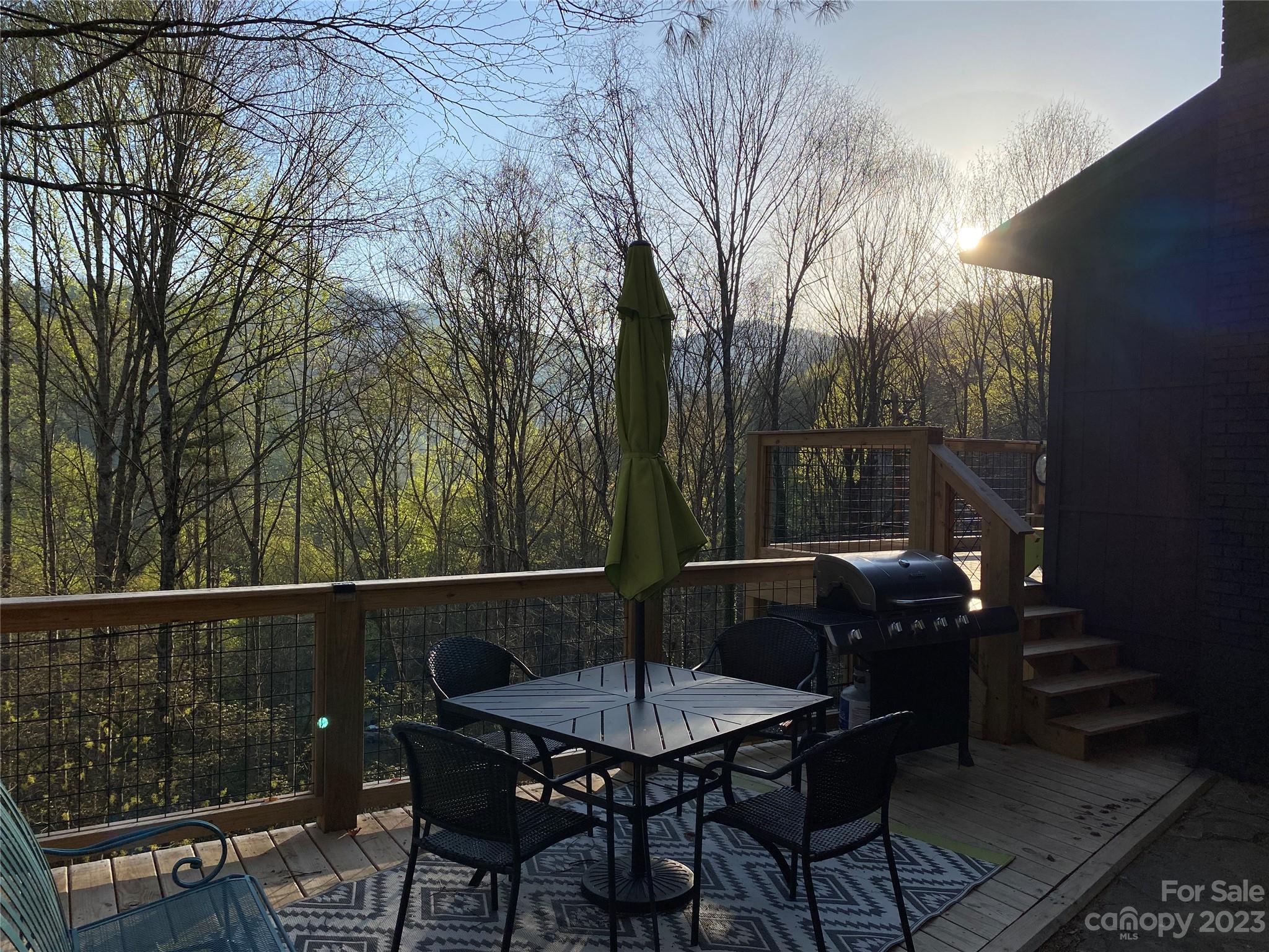 316 Rules Run Road Clyde, NC 28721 - Photo 47 of 47 a view of a balcony with furniture
