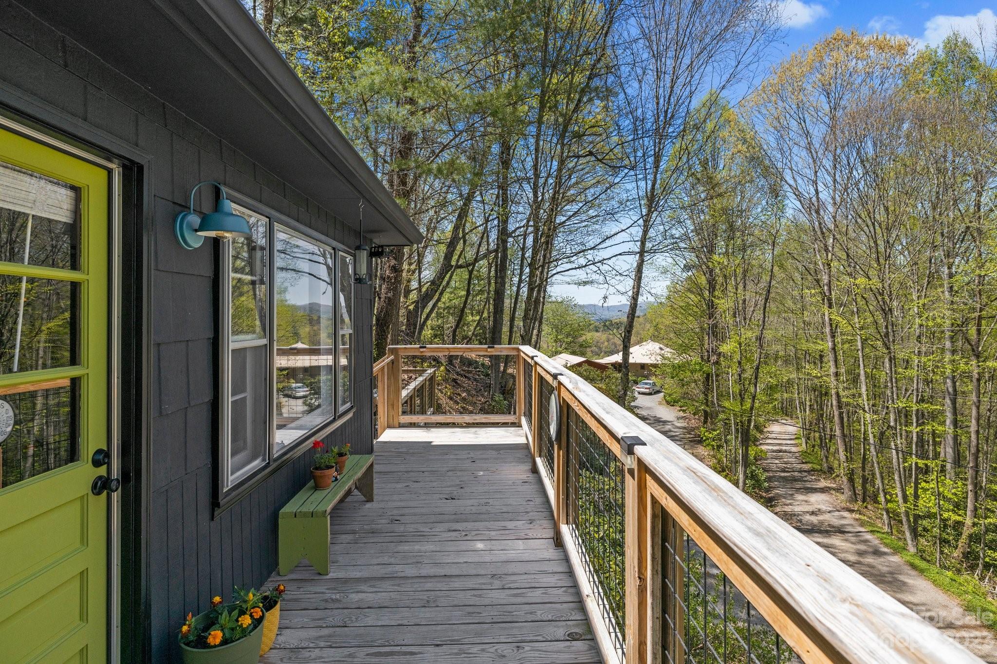 316 Rules Run Road Clyde, NC 28721 - Photo 6 of 47 a view of balcony and yard