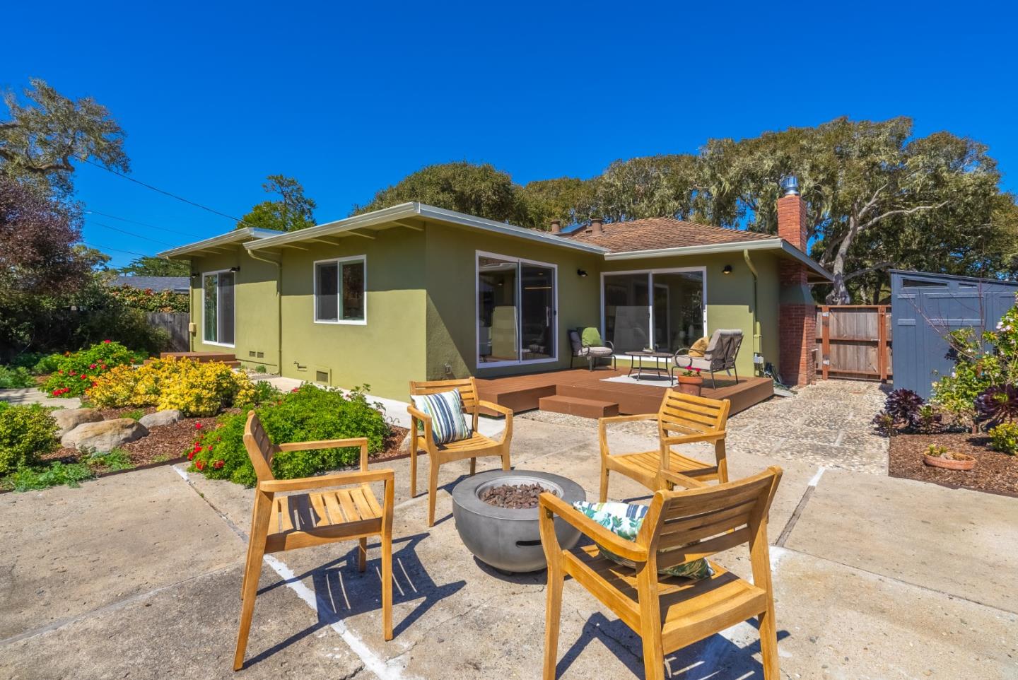 743 Marino Pines Road Pacific Grove, CA 93950 - Photo 45 of 55 a view of a backyard with sitting area