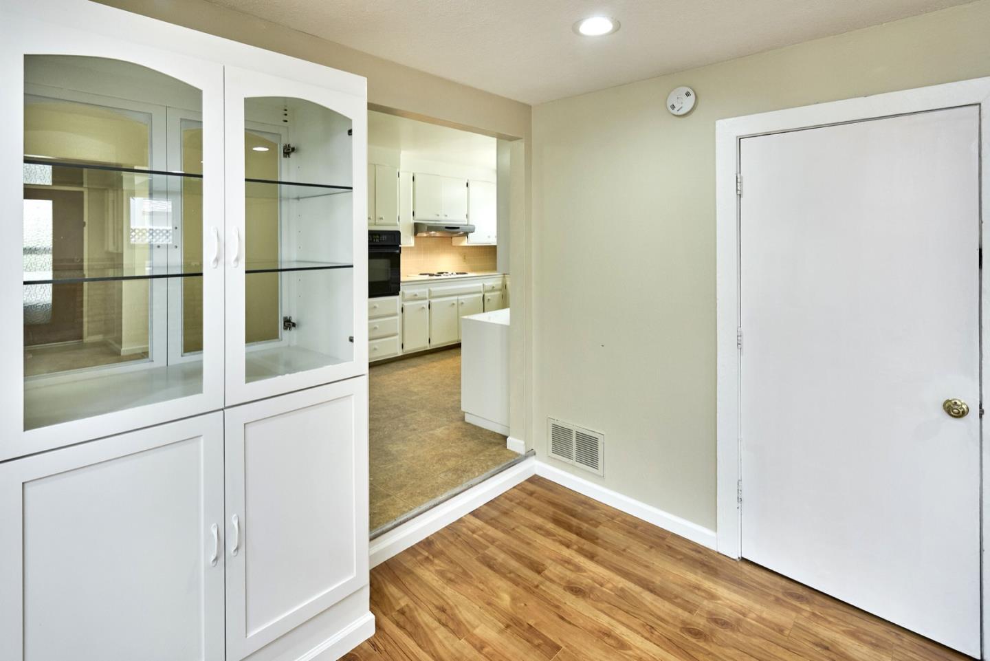 4841 Borina Drive San Jose, CA 95129 - Photo 14 of 26 a view of kitchen with refrigerator and wooden floor