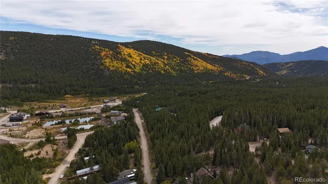 a view of a lake in a city