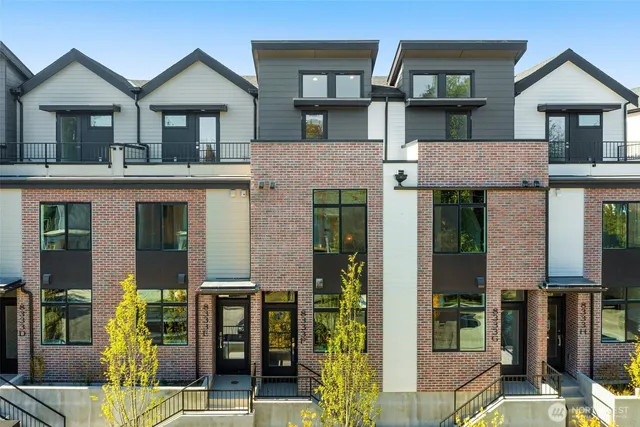 front view of a house with a small yard