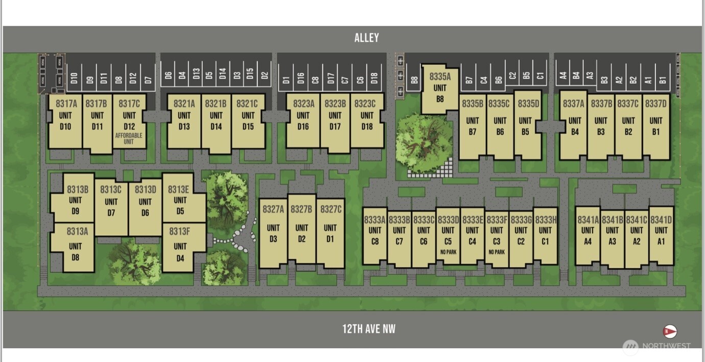8333 12th Avenue Northwest Seattle, WA 98117 - Photo 19 of 20 a front view of a building with a garden