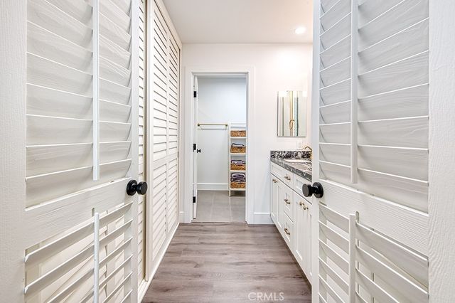 a view of a walk in closet