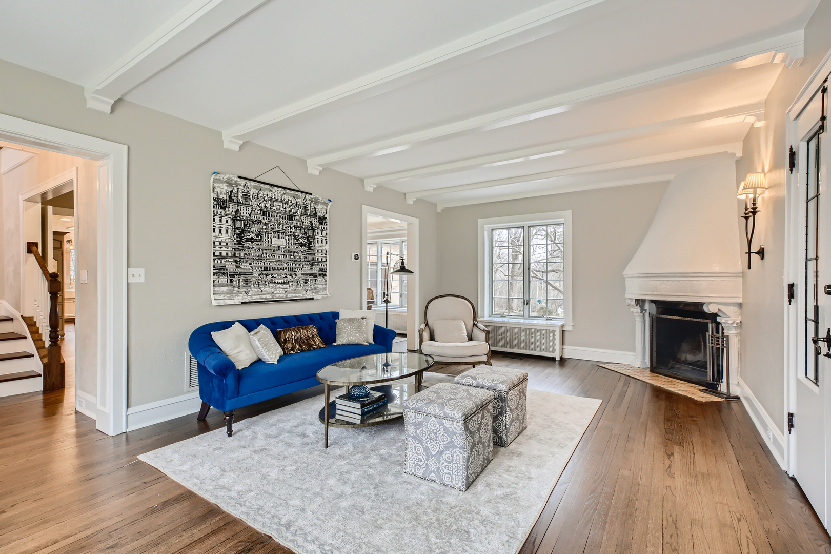 407 Brierhill Road Deerfield, IL 60015 - Photo 33 of 34 a living room with furniture or couch and a fireplace