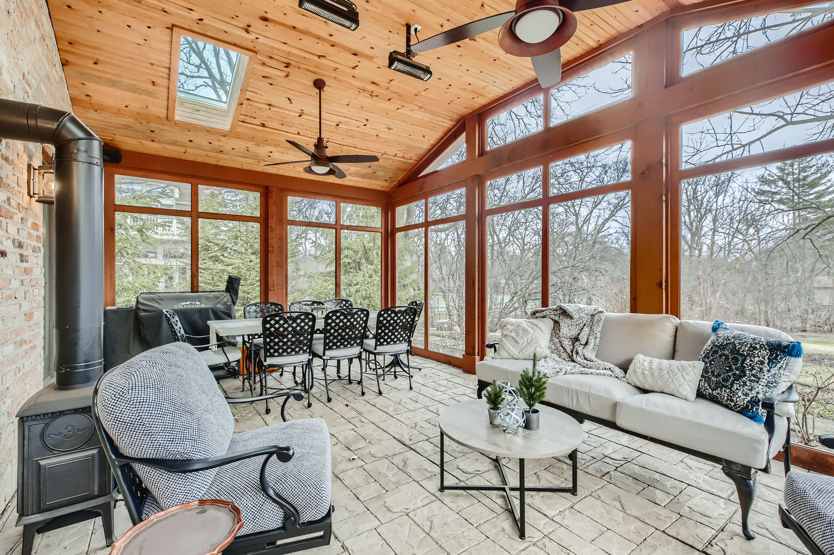 407 Brierhill Road Deerfield, IL 60015 - Photo 6 of 34 a living room with furniture and floor to ceiling windows