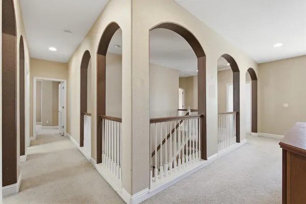 a utility room with cabinets
