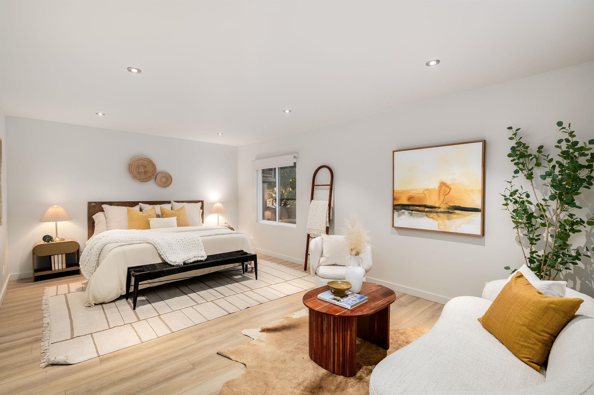 1468 Summit Road Berkeley, CA 94708 - Photo 24 of 59 Bedroom featuring wood finished floors and recessed lighting