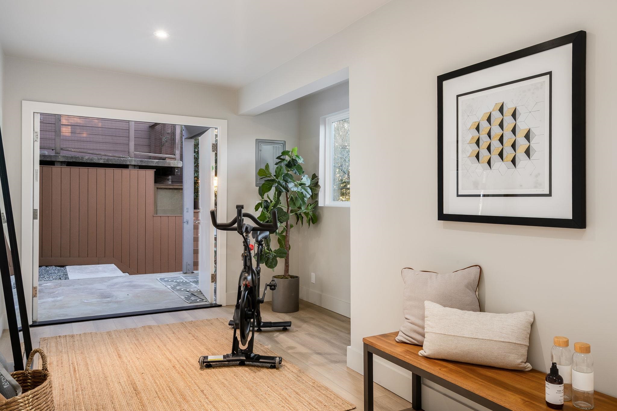 1468 Summit Road Berkeley, CA 94708 - Photo 31 of 59 Workout area with wood finished floors and baseboards