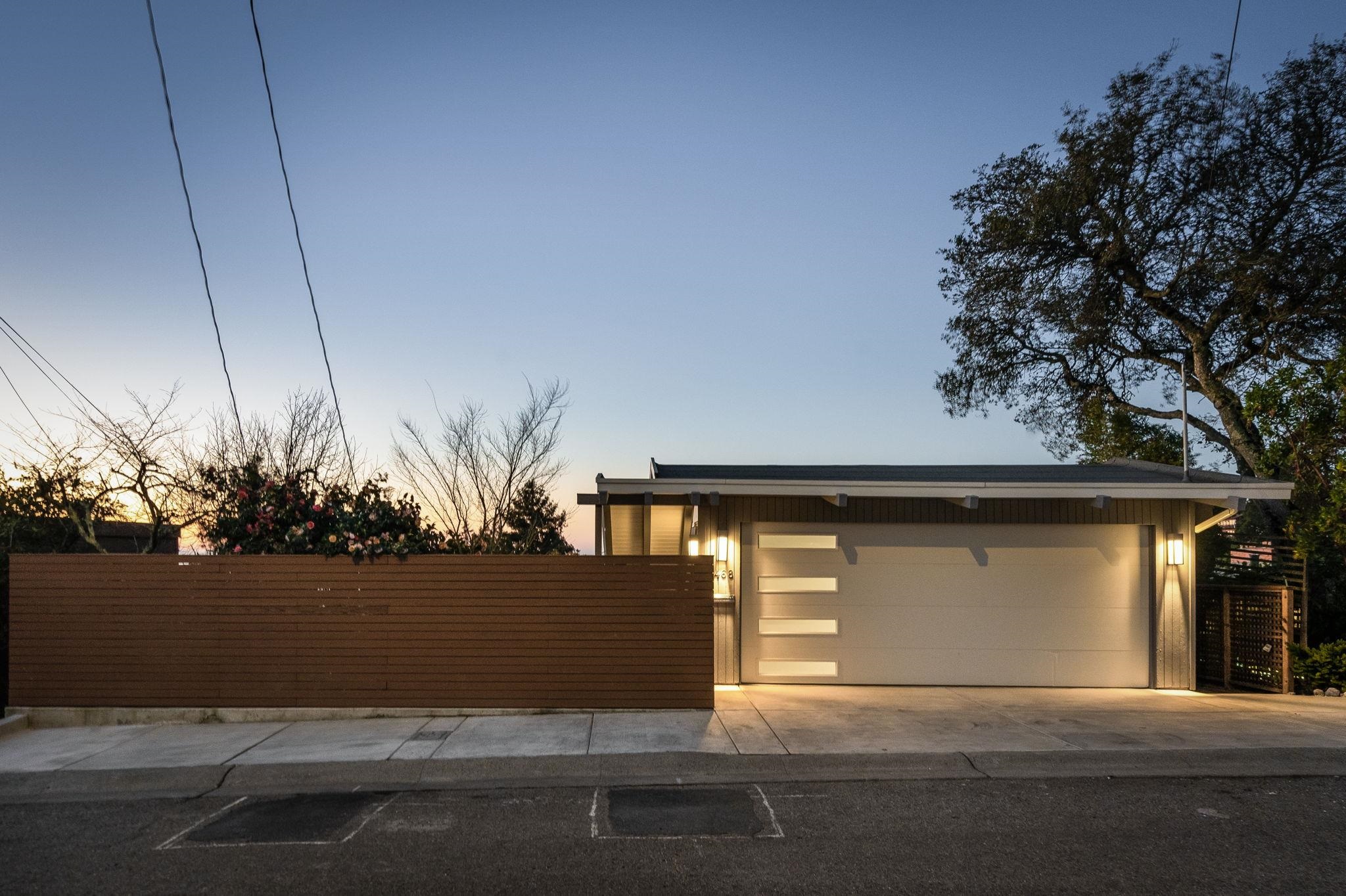 1468 Summit Road Berkeley, CA 94708 - Photo 49 of 59 View of front facade featuring a garage and a gate