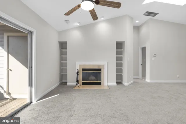 a view of a chandelier in a room