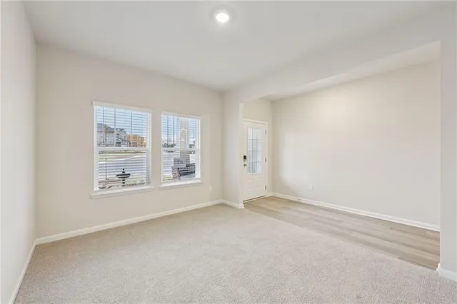 a view of an empty room