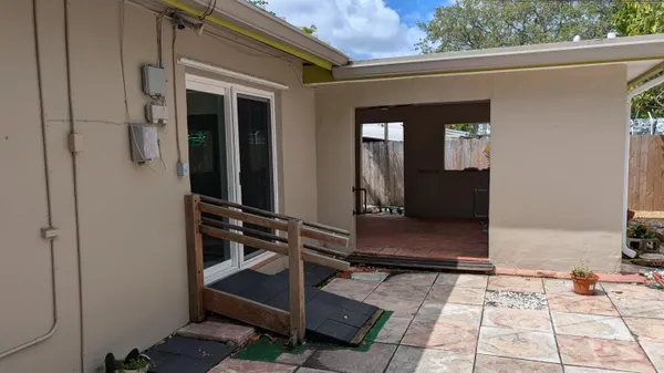 a front view of a house