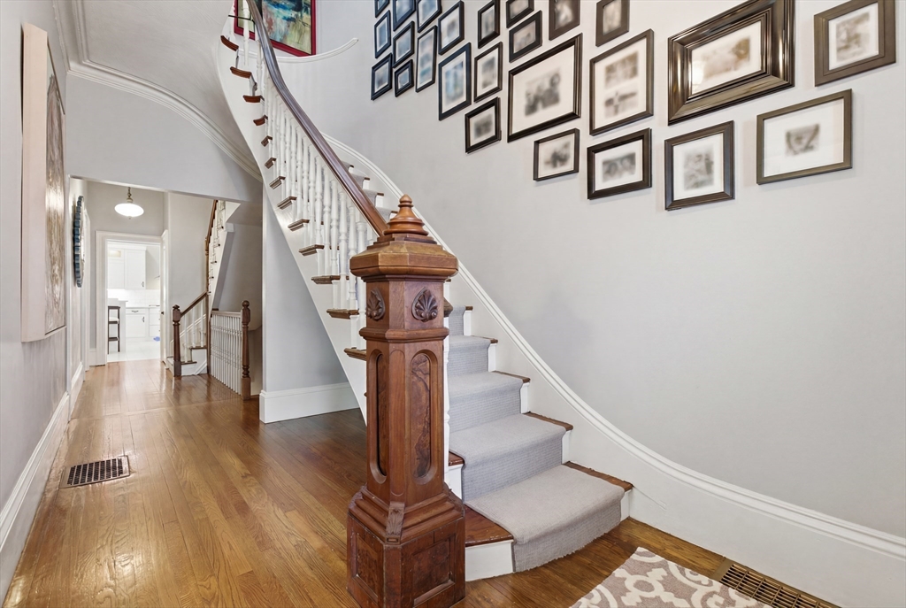 419 Main Street Boston, MA 02129 - Photo 3 of 41 a view of entryway and hall with wooden floor