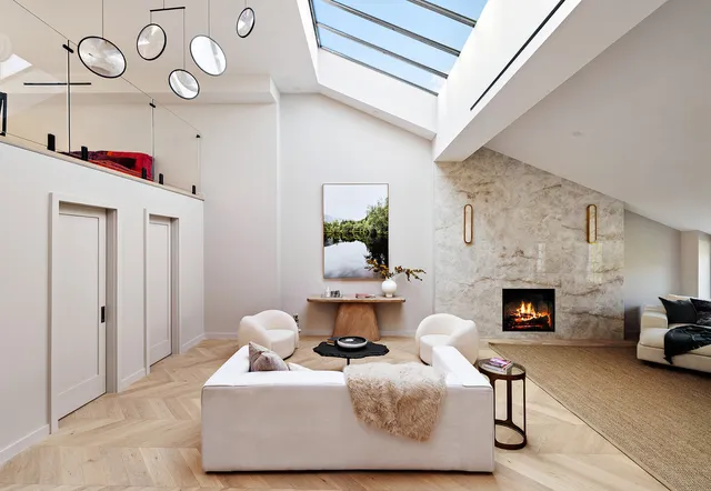 a bedroom with furniture and a couch