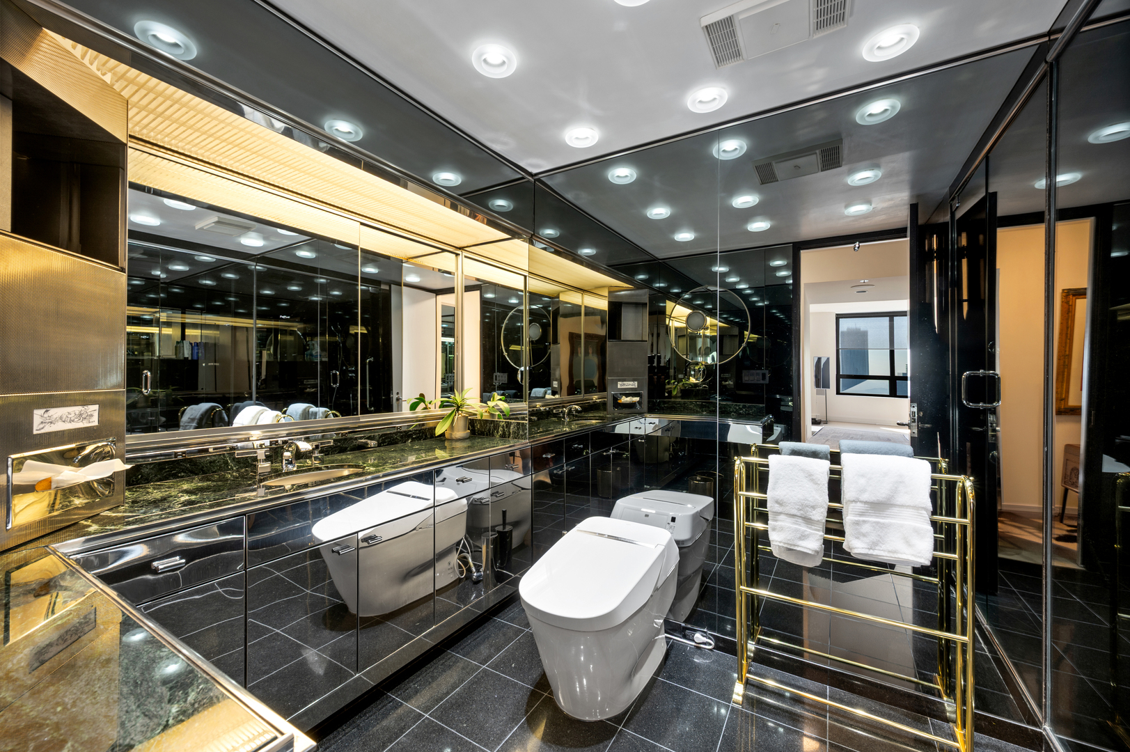 180 East Pearson Street, Unit 6907 Chicago, IL 60611 - Photo 21 of 44 a kitchen with a sink appliances and cabinets