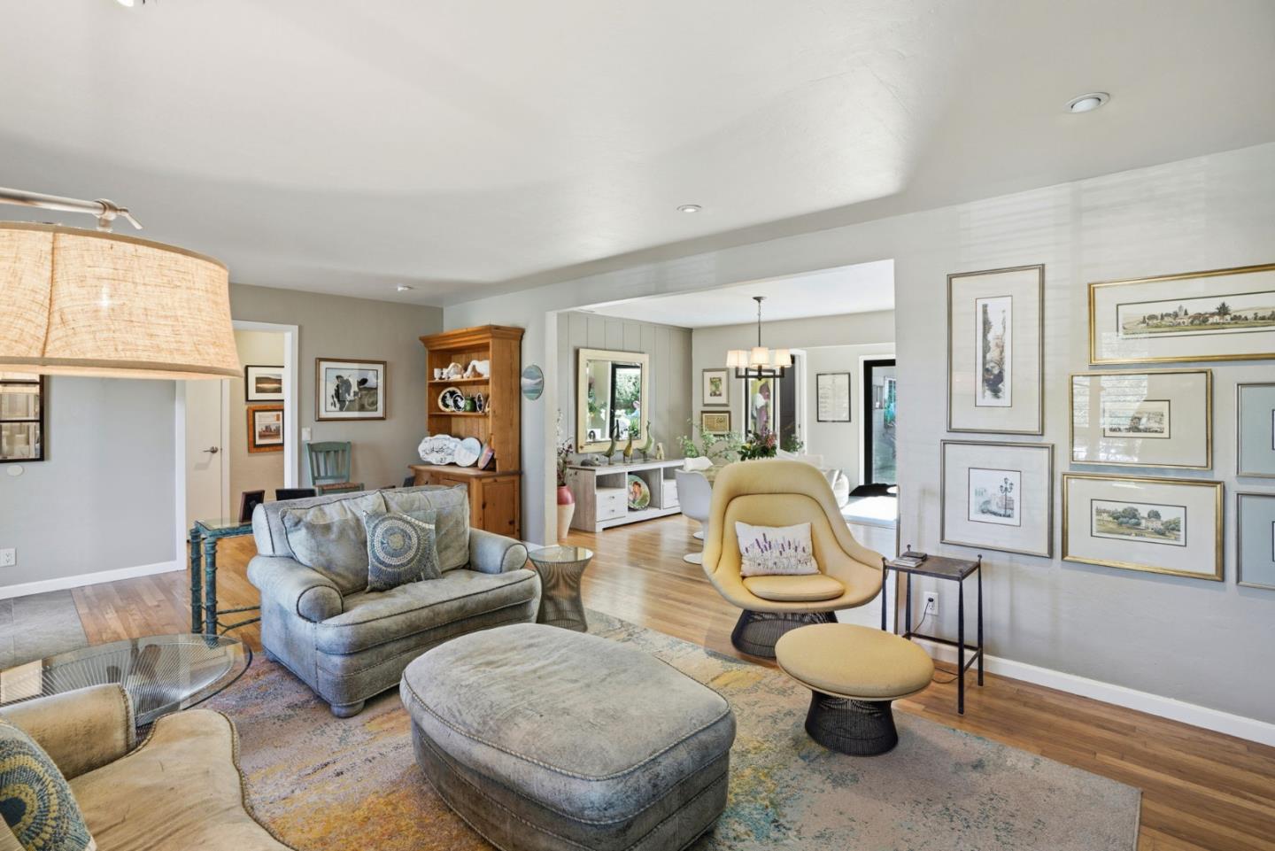 329 Stuart Avenue Pacific Grove, CA 93950 - Photo 10 of 33 a living room with furniture and wooden floor