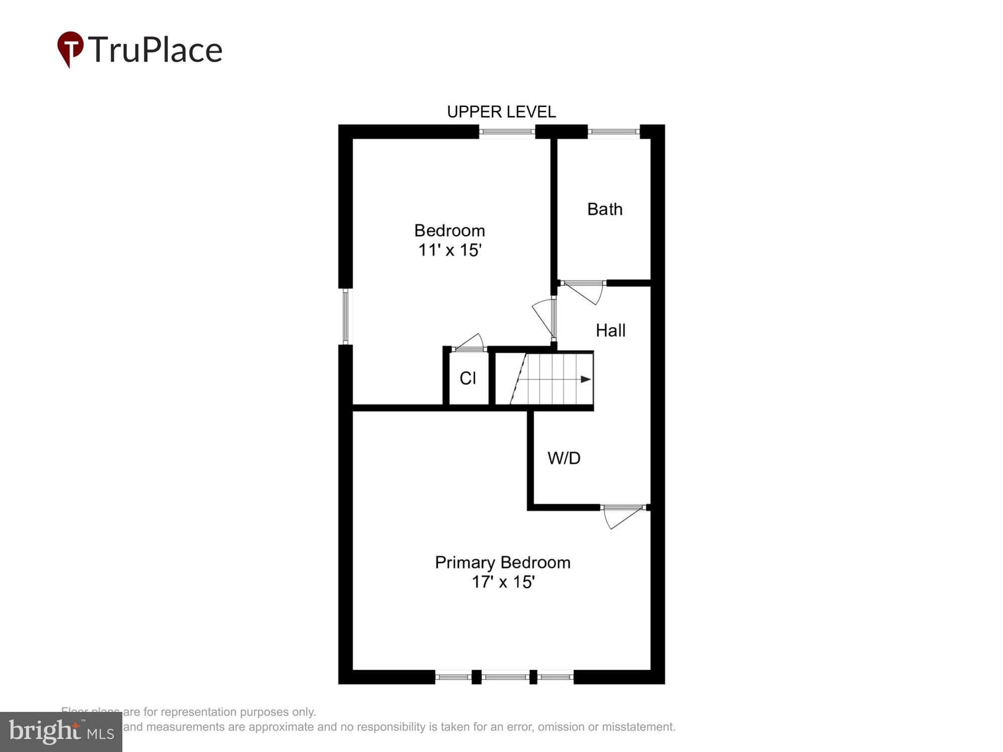 2600 16th Street South, Unit 696 Arlington, VA 22204 - Photo 30 of 46 Upper Level (labels & Measurements)