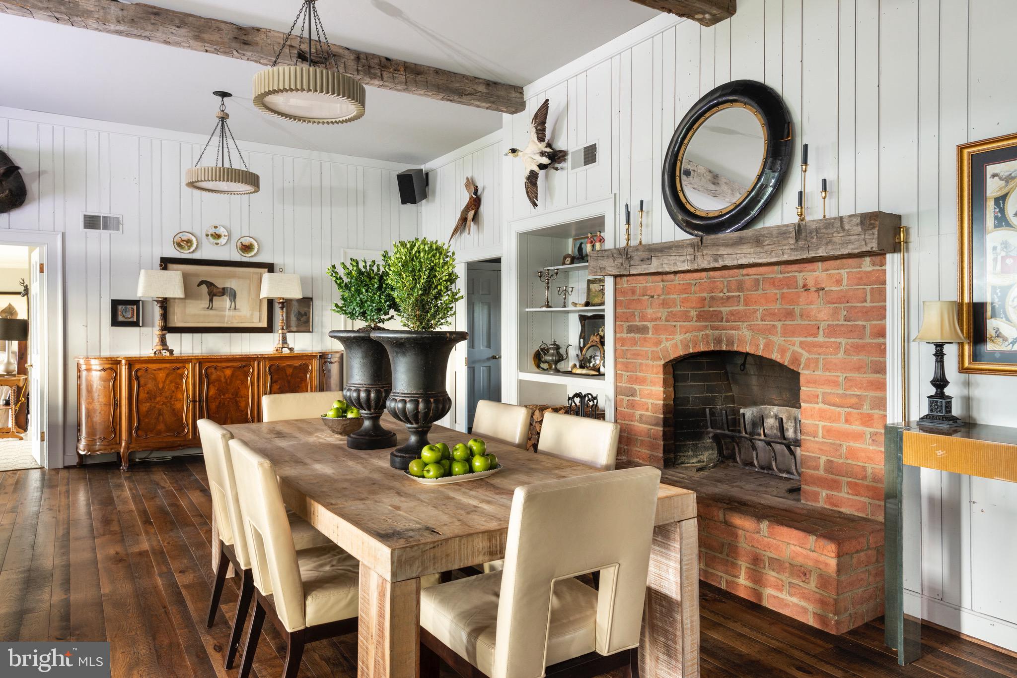 9474 Foxville Road Warrenton, VA 20186 - Photo 14 of 42 Great Room Dining. Tongue and Groove Walls