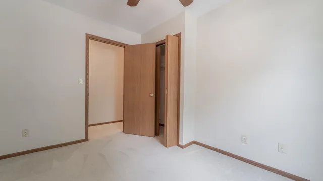 a view of an empty room