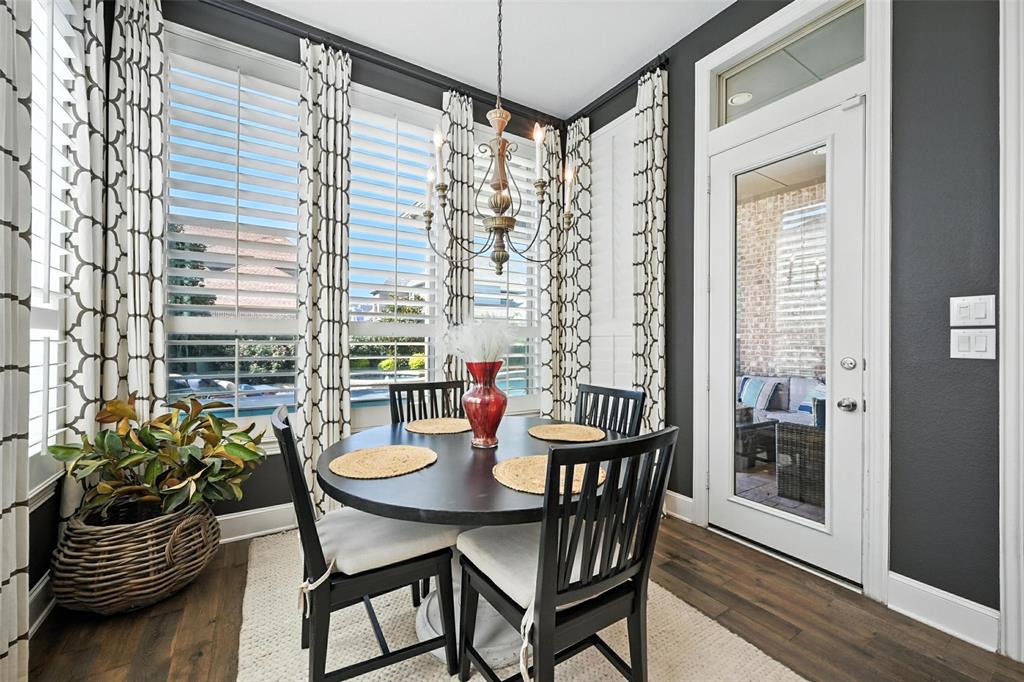 1909 Snapdragon Road Frisco, TX 75033 - Photo 15 of 40 a dining room with furniture and wooden floor
