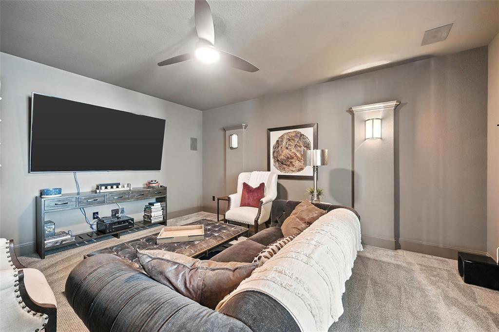 1909 Snapdragon Road Frisco, TX 75033 - Photo 10 of 40 a living room with furniture and a flat screen tv