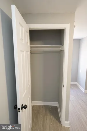a view of closet area