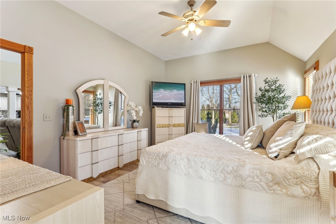 3353 Jens Way Perry, OH 44081 - Photo 40 of 49 Bedroom with vaulted ceiling and ceiling fan