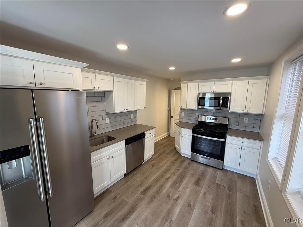 32 Easton Road Nazareth, PA 18064 - Photo 13 of 47 a kitchen with stainless steel appliances a refrigerator sink and microwave