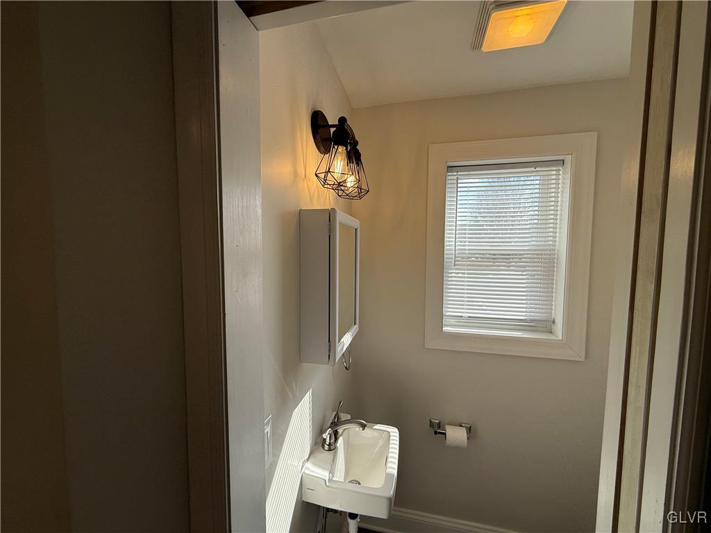 32 Easton Road Nazareth, PA 18064 - Photo 10 of 47 a bathroom with a sink and a mirror