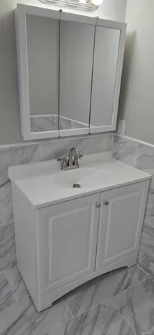 a close view of a sink