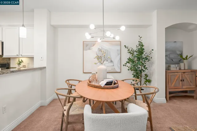 a table with a potted plant on a table