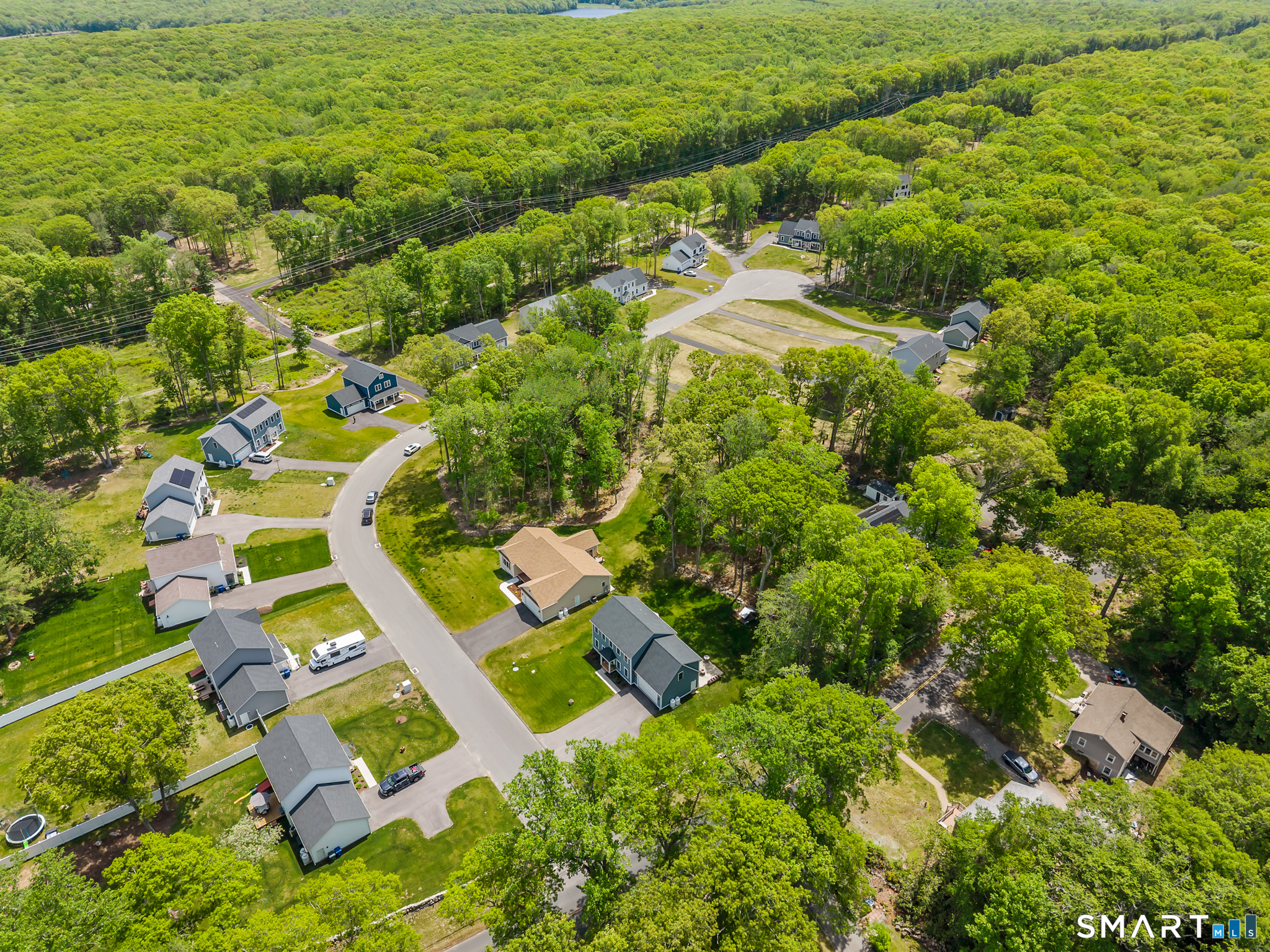 2 Martys Way Gales Ferry, CT 06335 - Photo 40 of 40 an aerial view of residential houses with outdoor space