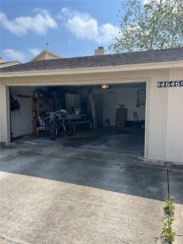 a view of a car garage