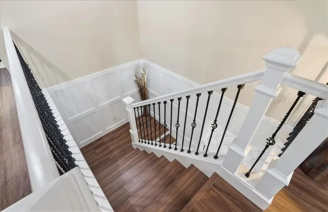 a room with furniture and a fireplace