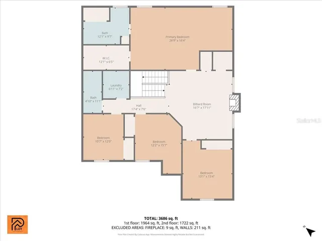 a living room with furniture pool table and rug