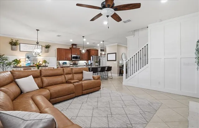 a kitchen with sink and center island