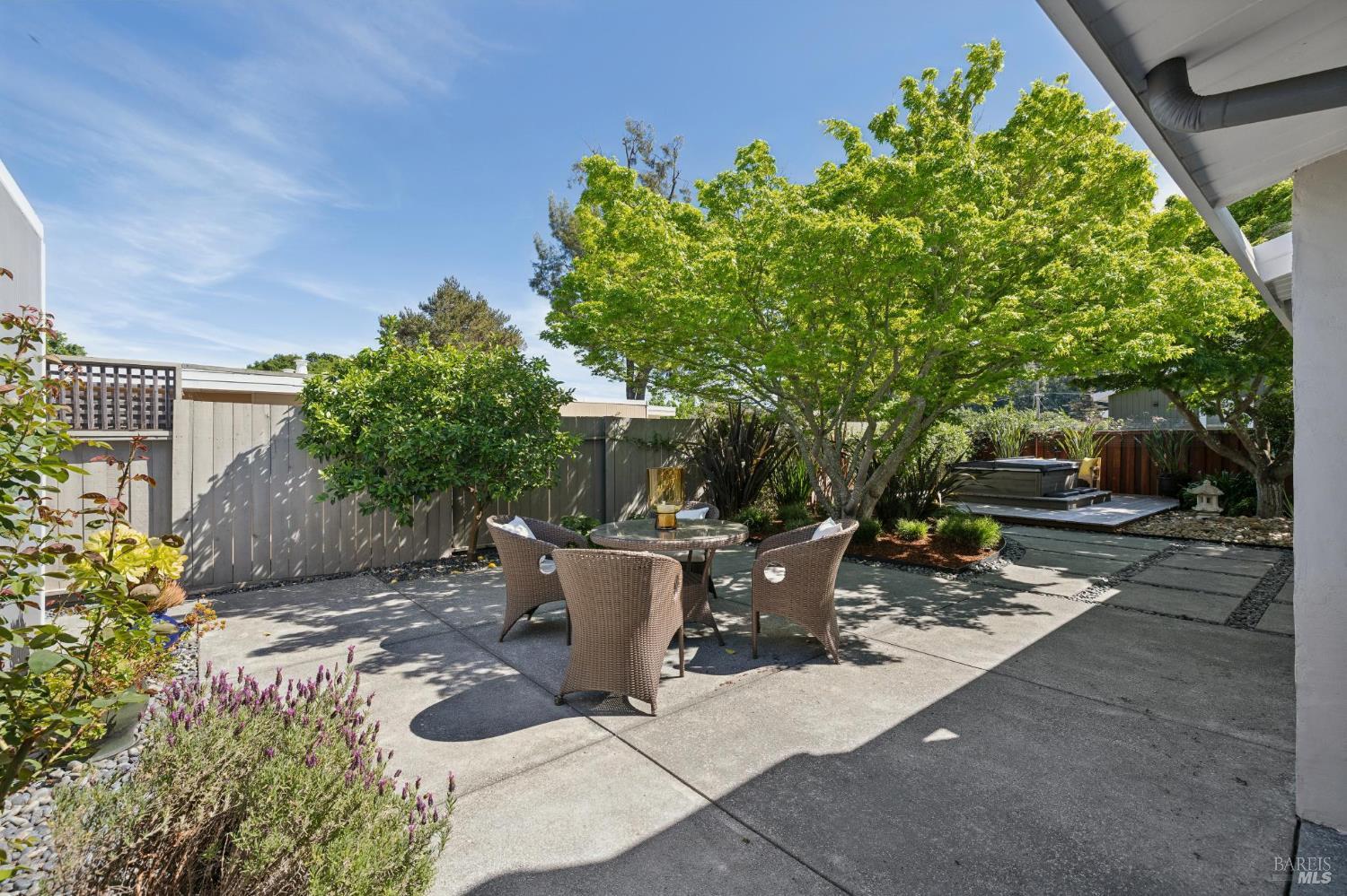 839 Greenberry Lane San Rafael, CA 94903 - Photo 17 of 57 a view of a backyard with sitting area