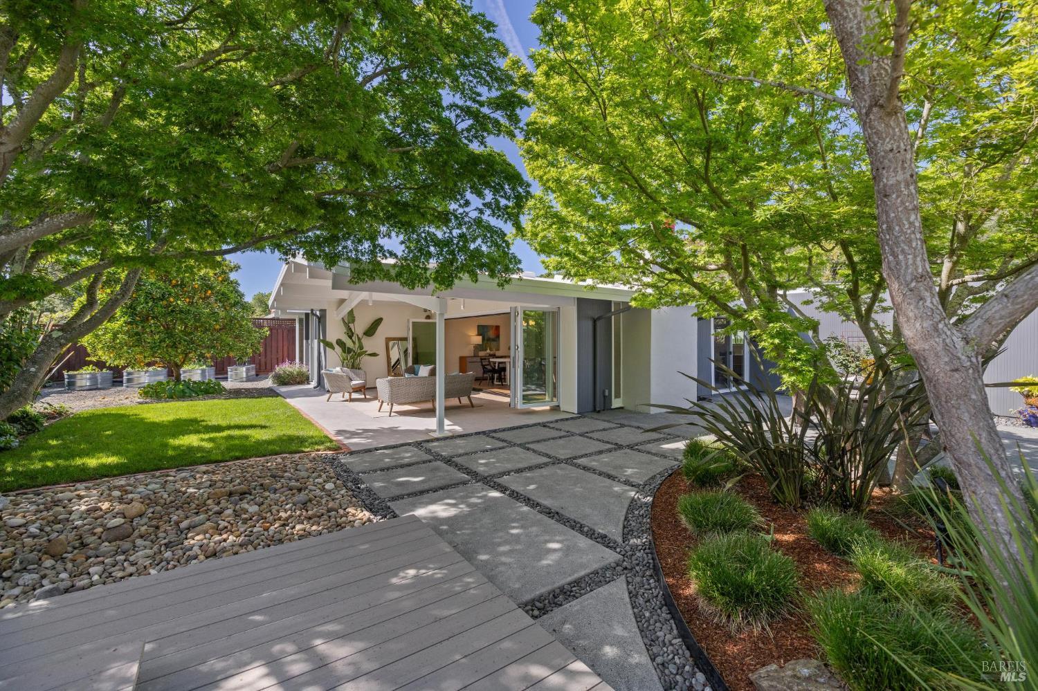 839 Greenberry Lane San Rafael, CA 94903 - Photo 22 of 57 a front view of a house with garden