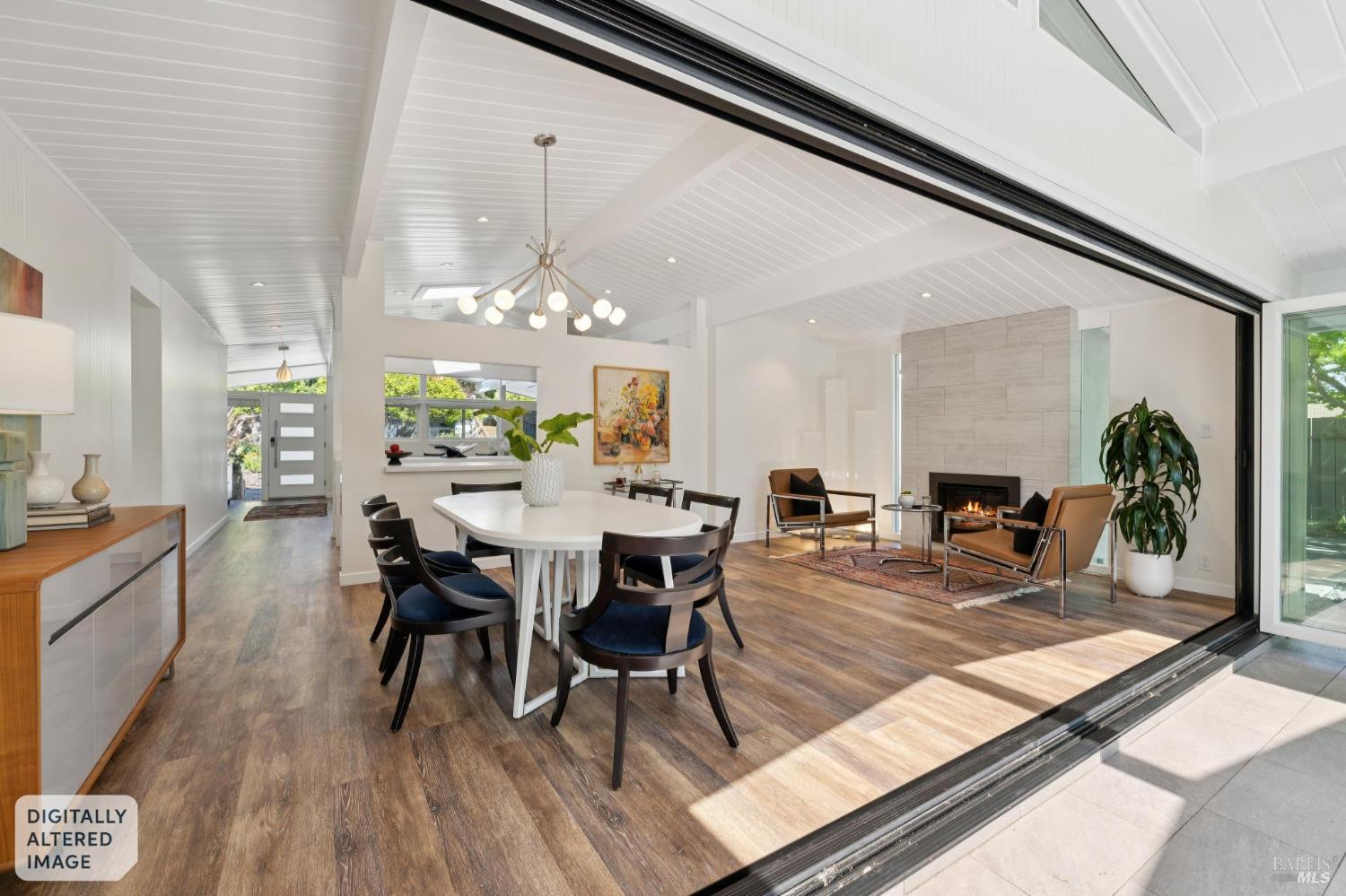 839 Greenberry Lane San Rafael, CA 94903 - Photo 26 of 57 a view of a dining room with furniture window and wooden floor