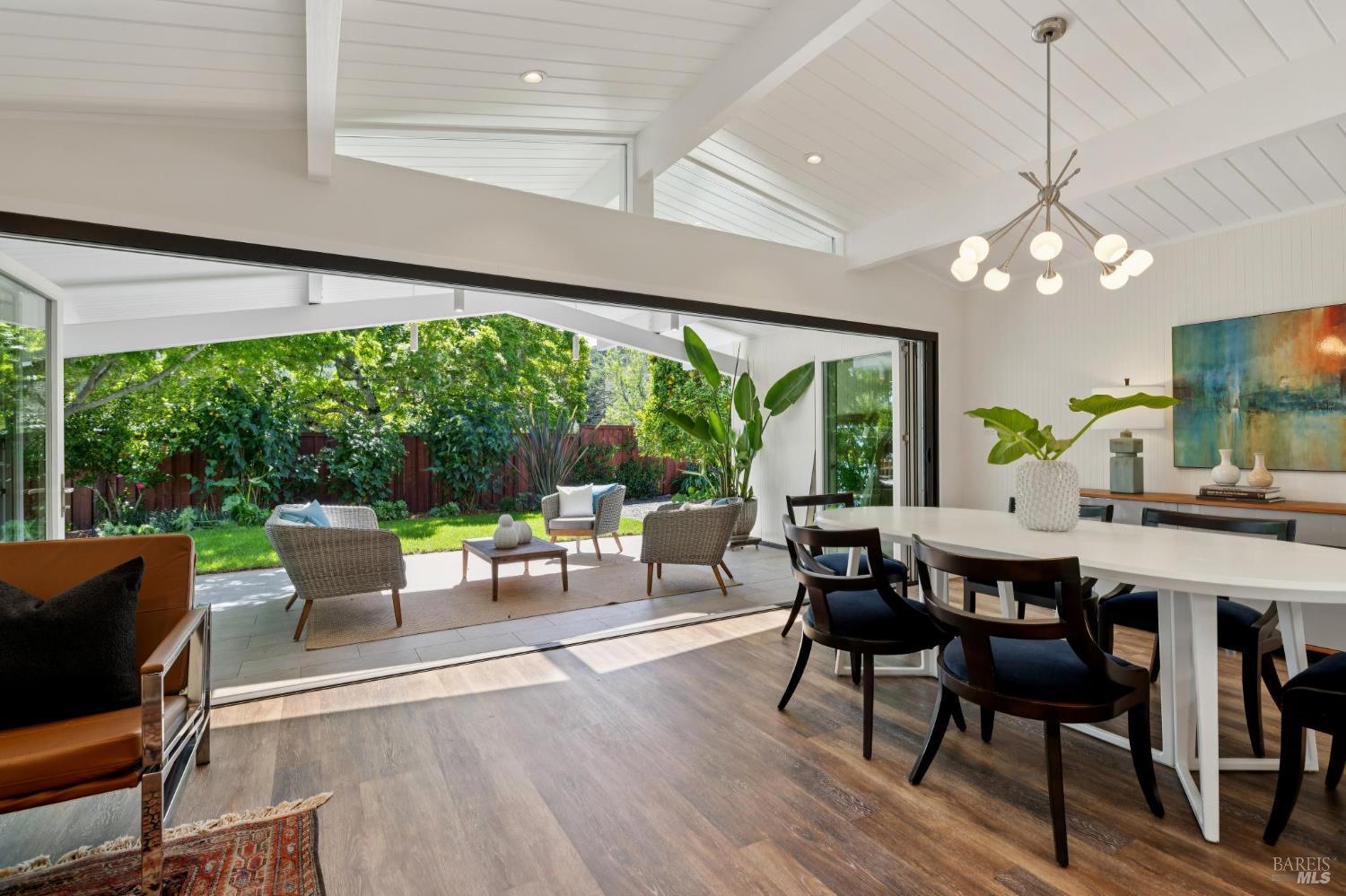 839 Greenberry Lane San Rafael, CA 94903 - Photo 3 of 57 a view of a dining room with furniture window and outside view